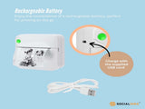 Social Hike Portable Mini Printer White - Inkless Bluetooth Phone Pocket Thermal Printing V238-SUPDZ-40837872287824
