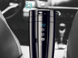 Car Heating Mug, 400ml Stainless Steel Electric Heating Travel Mug, Car Temperature Control Cup with V1192-AZ-W-11021