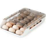 Egg Storage Box Stackable Plastic Egg Fridge Egg Storage With Lid Auto Scroll Egg V1188-MS-227-1219