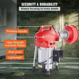 Drain Cleaner Machine 120FT x 5/8In 370W Sectional Snake Auger Manual Feed V952-XXFDGDSTJ370AYKE2V3