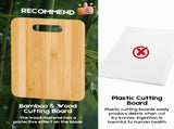 6 Pcs Bamboo Cheese Cutting & Serving Board Set Moso Bamboo, Reversible, BPA-Free V1181-KC0010X2