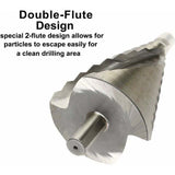 HSS Step Drill 6-60mm - Spiral Large Cone Drill for Metal, Wood, Plastic..DEBUNS V1188-YUMANO-07676-1