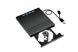 USB 3.0 & Type-C External DVD Drive with 7-in-1 Function - CD/DVD Burner & Card Reader for Laptop V1263-JX-6365