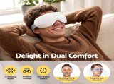 Livemor Eye Massager with Cooling & Heating Dual Hot Cold Compress Goggles with 12 Vibrating Nodes EYE-MASSAGE-03-COLD-WH