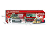 Christmas Train Set Electric Steam Locomotive Train with Lights Music Battery Operated Tracks V1294-YM0717-10352992