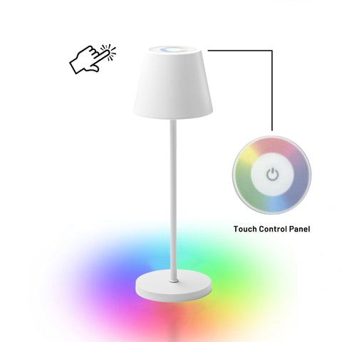 Enoki Portable RGB Table Lamp - White V558-LL0516W