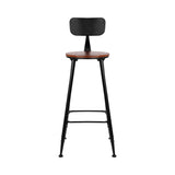 Artiss 4x Bar Stools Vintage Metal Chairs LC-BAR-CHR-ALEX-WALX4