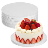 10 Inch White Corrugated Paper Cake Drum Round Cake Board for Baking with Stable Structure and Clean V1369-AZ3-W-16725