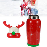 Portable Cute Stainless Steel Thermal Insulation Water Bottle with Straw for Children 500mlRed V1294-YM0901-3117200122911