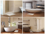 Diatomite Bath Mat Quick Drying Shower Mat Absorbent Non Slip Foot Pad V1294-YM0717-10101407
