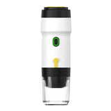White 3-in-1 Portable Electric Espresso Maker - Rechargeable Travel Coffee Machine for Capsules & V888-ELOSUNG23964