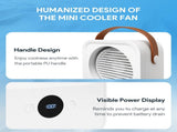 Portable air conditioner, 4-speed evaporative air cooler humidifier, personal desktop fan with large V1369-AZ3-W-03845