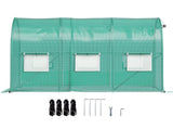 Walk-in Tunnel Greenhouse, 3 x 2 x 2 m, Portable Plant Hot House with Galvanised Steel Frame, 1 Top V952-YDSDWSL1077FTKHD5V0