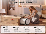 Giselle King Single Reversible Spring Mattress Cashmere Cover Gel Foam Firm 35cm MATTRESS-B-VERSA-35-KS
