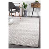 Silver Oasis Rug 230 x 160cm - Bohemian Tribal Design, Easy to Clean Polypropylene V178-69076