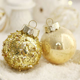 25-Piece PET Christmas Ball Ornament Set with Glitter and Sequin Detailing, Shatterproof Holiday V1341-ZY-JJ9ULJV3-SILVER
