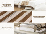 Artiss Single Bed Frame with Storage Drawers White Platform Bedframe with Bookcase Headboard WBED-F-LUMEX-S-WH-AB