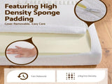 Artiss Double Bed Frame Boucle Fabric Vacuum Compressed Beds Removable Washable Cover No-Assembly BFRAME-FOAM-NOVA-D-WH