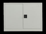 Two-Door Metal Short Cabinet Shelf Storage for Home Office Gym V63-844381