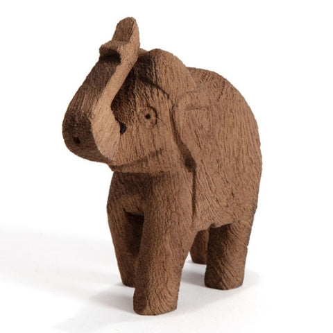 Cracked Finish Mango Wood Elephant 12cm V637-50818ELE