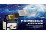 Giantz Fence Energiser 8KM Solar Powered Electric 2000M Poly Tape SFC-FIK-TAPE-2000M-8KM