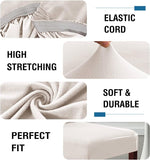 100% Waterproof Bar Stool Cover Stretch Counter Stool Pub Chair Slipcover for Dining Room Removable V1258-DP02-F-641