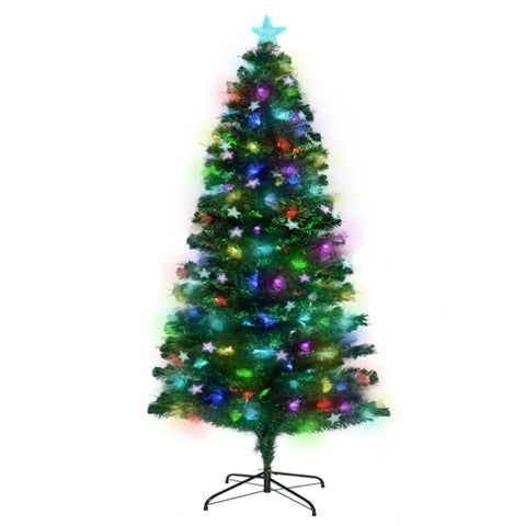 Christabelle 1.2m Enchanted Pre Lit Fibre Optic Christmas Tree Stars CMT-JFA-120-OPF