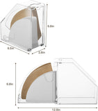 Coffee Filter Holder With Lid - Acrylic Paper Dispenser Rack Storage Box Organizer, Damp-proof Fit V1258-DP02-C-1110