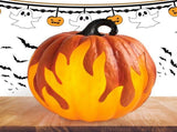 Halloween Pumpkin Lantern Battery Operated Jack O Lantern Flame Lighted Pumpkin Party Favor for V1294-YM0717-10353335