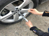 Steel Tire Wrench 4 Way Lug Wrench Cross Spanner Universal Car Wheel Tool V1370-AZ4-10684