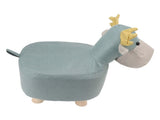 Animal Footstools Prevent Slip Cute Cartoon Giraffe Shape Soft Small Kids Stools for Home Blue V1294-YM0703-3116230000312