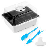 12 Holes Indoor Greenhouse Cultivation Box Seeding Plant Nursery Box Set Gardening Germination V1294-YM0901-10062772