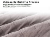 200 x 140cm Grey Large Double Layer Waterproof Thick Fleece Camping Blanket Picnic Mat, Portable V888-ELOSUNG52291