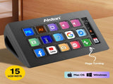 Studio Controller Keyboard Stream Controller Customizable Deck with 15 Shortcut Keys for Multi V985-STUDIOCONTROLLER