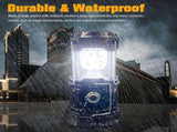 4 Pack Foldable Camping Lantern, Solar and USB Rechargeable, Lightweight Waterproof V1308-DSZKI-513