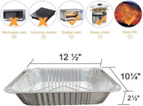 20 Pack Heavy-Duty Disposable Aluminum Foil Pans for Baking, Grilling & Catering Extra Thick V1107-CS-XZCH20