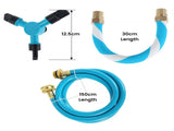 Kahuna Waterpark Rotating Trampoline Water Sprinkler Kit with Adjustable Hose TRA-SPK-JOY-BU