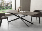 Falcon Rectangular Dining Table MDF Marbling V264-DNT-411C-DGR-17M