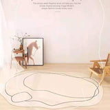 Carpet Simple Thickened Densified Odorless Machine Washable Area Rug for Living Room Irregular Shape V1294-YM0716-3117220170911