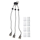3 Arms Chandelier Lamp Holder Metal Retro Decoration Ceiling Light Socket for Home Dining Hall Bars V1294-YM0714-3119210197111