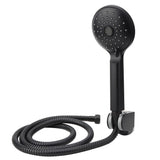 Matte Black Handheld Showerhead with Showerhead Holder Bracket Hose Bathroom Tools V1294-YM0901-3112200077311