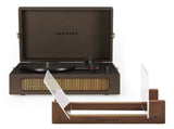 Crosley Voyager Bluetooth Portable Turntable - Cocoa Bundled Crosley Record Storage Display Stand V398-CR8017BSS-CO4