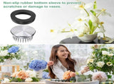 8-Pack Flower Frog 1.3 Inch Round Steel Flower Pins Flower Frog Holder Flower Arranger Rubber Base V1370-AZ4-07557