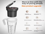 Black Portable Juicer - Rechargeable Outdoor Travel Juice Cup with Six Blades, Multifunctional V888-ELOSUNG13301