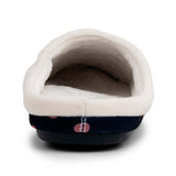 ARCHLINE Orthotic Slippers Slip On Scuffs Pain Relief Moccasins - Navy with Hearts - EUR 38 V563-AS302-38