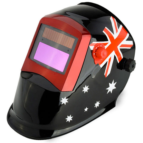 ROSSI Solar Auto Darkening Welding Helmet MIG/ARC/TIG Welder Machine Mask V219-WH8000-FLAG