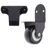 Black Speaker Casters with Protective Pads 1 Set - Easy to Install Replacement Wheels for Speakers V1192-AZ-W-34420