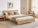 Artiss King Single Bed Frame Wooden Bed Base WBED-F-OATMEAL-KS-NA-AB