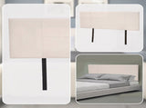 Linen Fabric Queen Bed Headboard Bedhead - Beige V63-800787