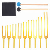 Tuning Forks Set 9Pcs 174/285/396/417/528/639/741/852/963Hz Tuning Fork, Sound Tool Set for V1370-AZ4-07542